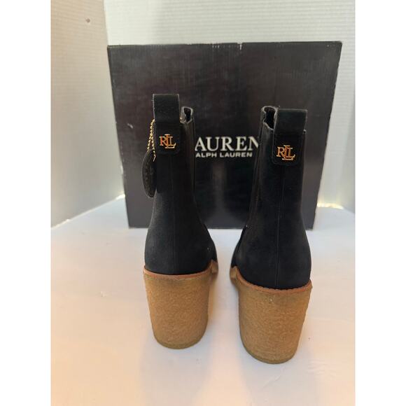 Lauren Ralph Lauren Women's Marianna Bootie Fashion Boot 9.5B blk new - Picture 8 of 9
